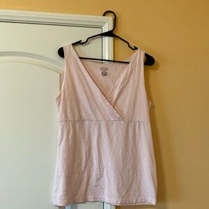 Light pink tank top, size XL, brand is Merona
